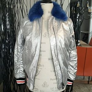 Faux Fur Bomber Jacket